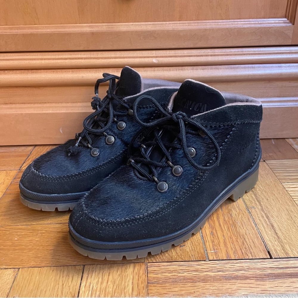 Tecnica Vintage Womens Goat Fur Winter Boots Size 7 (37) Made in Italy